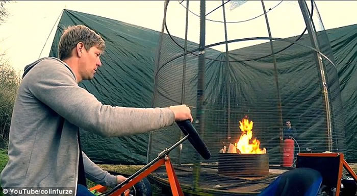 ����ѧ��Colin Furze���ƻ����� ��ȼ�̻�����ҹ��