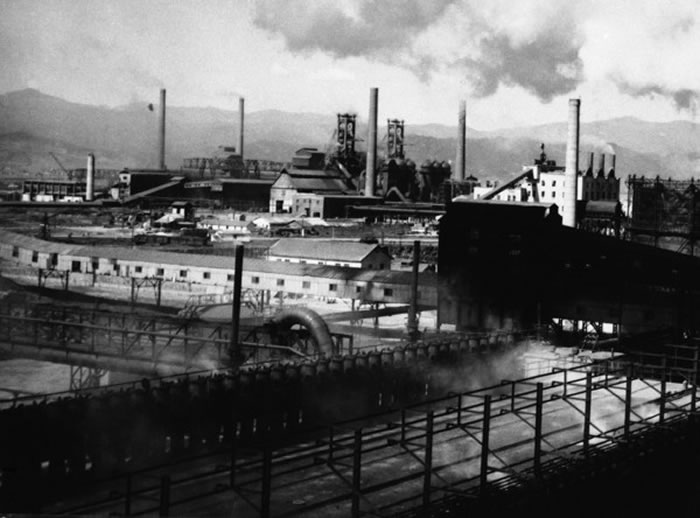 ���ʸ�����ҵ������ؿ��ۡ�ͼΪ1960������������ŷź��̵Ļ��档