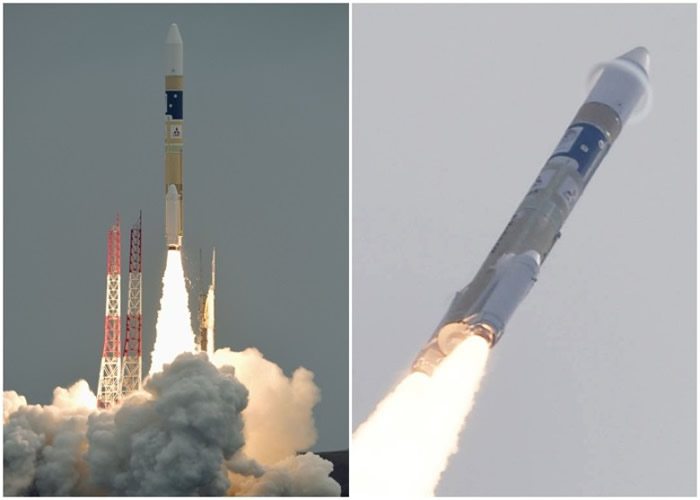 搭载“引路”二号机的火箭顺利升空。