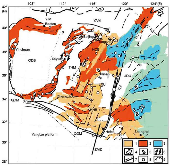 中国华北大地震的深部构造成因