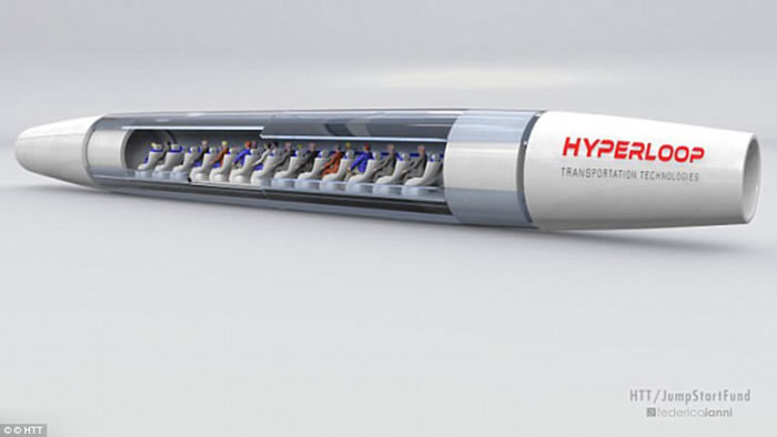 ��չܵ��䡰��ա� ����Hyperloop One�ġ�����·�г�����Hyperloop�����Գɹ�
