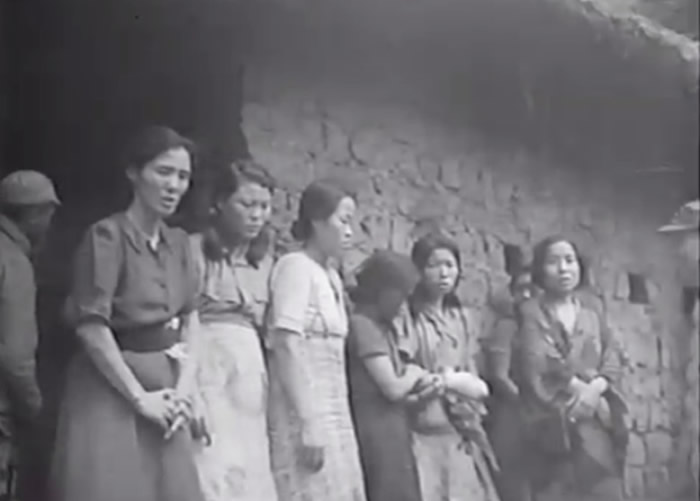 从新片段可见,该批慰安妇接受中美联军问话,当中包括朝鲜人。