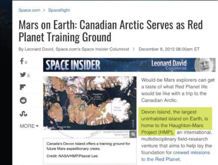 网民质疑美国NASA每次发放的火星照片都是在加拿大德文岛上拍摄