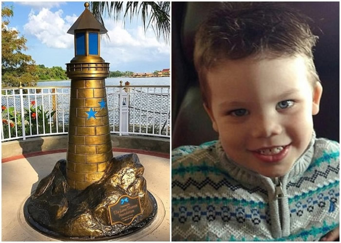 园方为格雷夫斯建造一座灯塔造型的纪念雕塑。