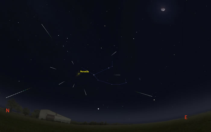 北半球三大流星雨之一的“英仙座流星雨”极大期预计在今晚22时起盛大登场