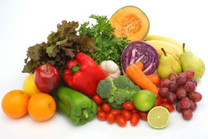 含有丰富维他命C的蔬果。