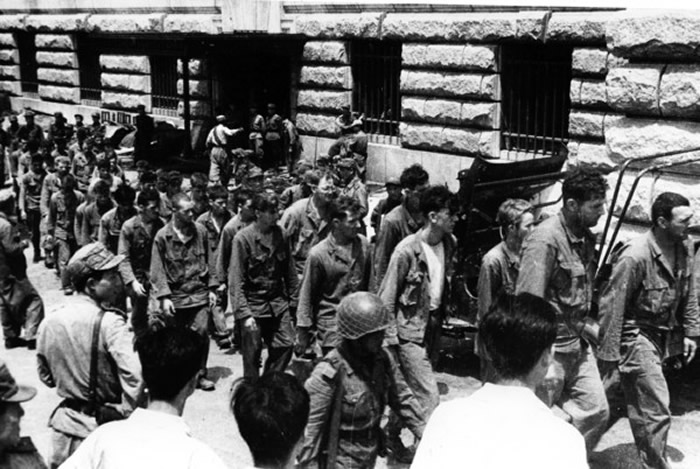 被俘虏的美军士兵。