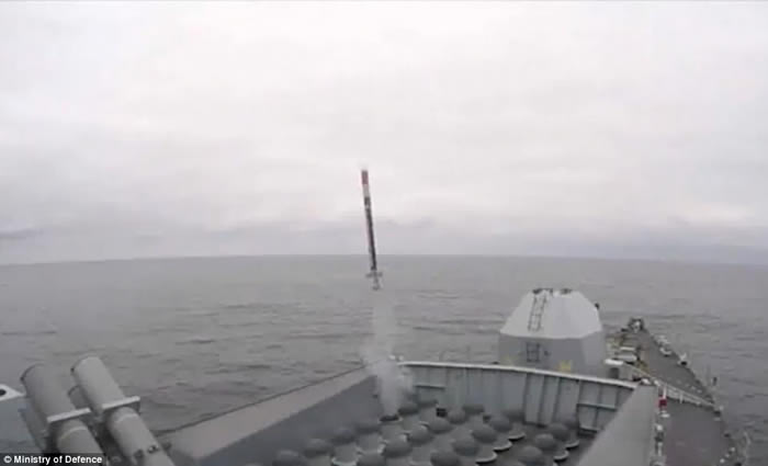 朝鲜试爆氢弹之际 英国皇家海军“海上拦截者”(Sea Ceptor)导弹防卫系统测试成功