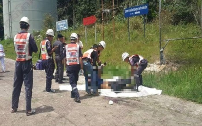 泰国碧差汶府蒲榻卜高原风景区司机下车小便触动炸弹当场被炸死