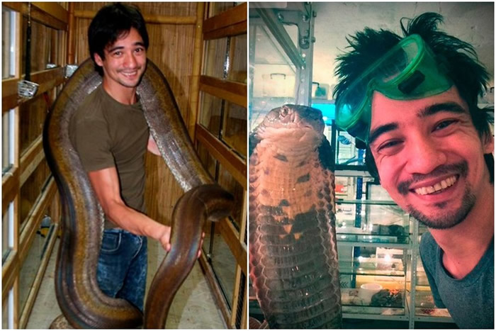 俄罗斯「弄蛇人」瓦利夫(Arslan Valeev)时常与蛇游戏,此次他却开直播让毒蛇咬轻生。