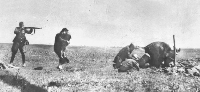 特别行动队射杀平民。