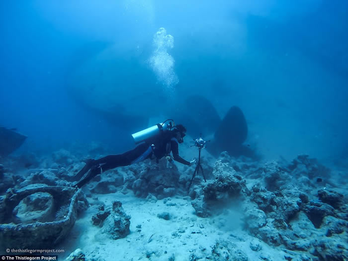 免二战武装商船SS西斯尔戈姆号遭破坏 英国诺丁汉大学的考古学家制3D模型助研究
