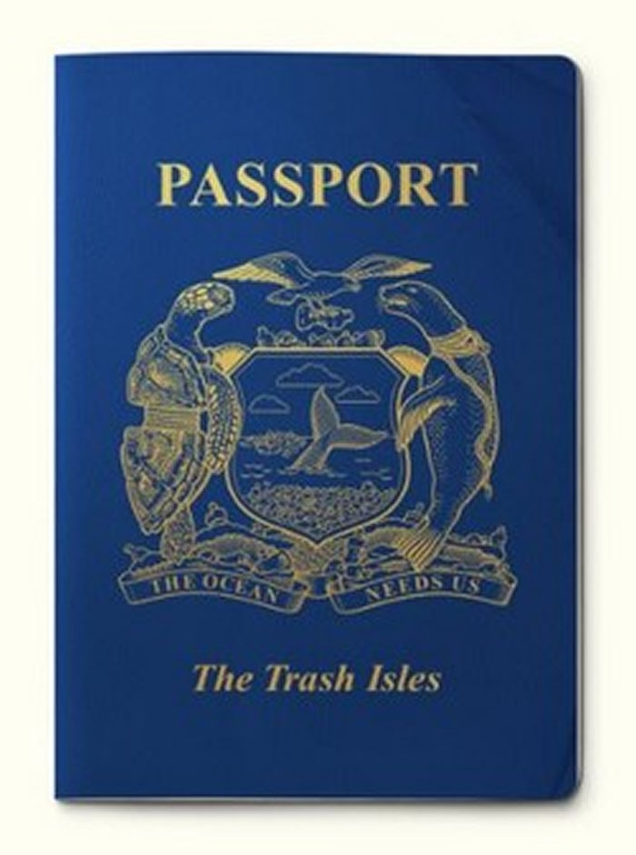 「垃圾岛」的护照。