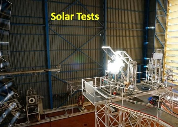 机器进行太阳能测试。