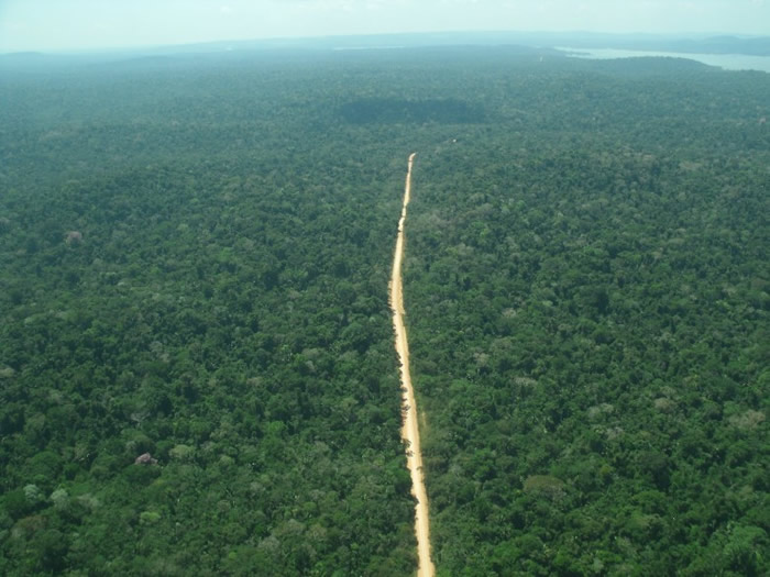 TransAmazonica公路贯通亚马逊,形同对天然绿林作出永远的切割。