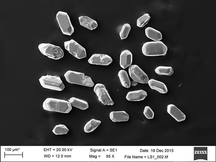 用于U-Pb法测定绝对地质年代的火山凝灰岩锆石样品