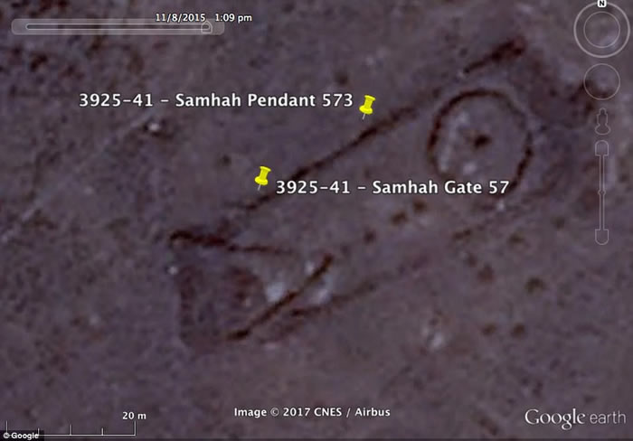 ���޿���ѧ��͸��Google Earth����ɳ�ذ�������ԶɳĮ7000��ǰ��400������ʯ����