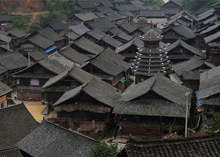 贵州黔东南榕江县的传统村落宰荡侗寨。