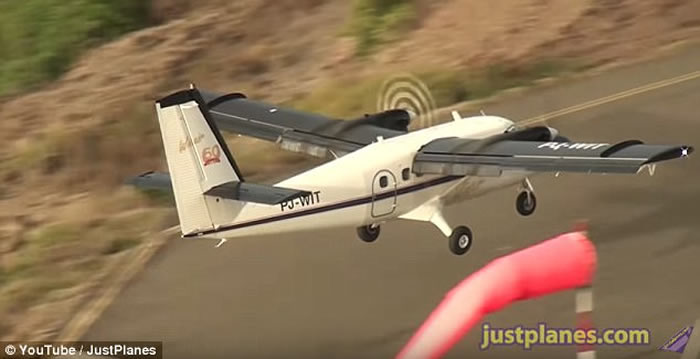 荷兰加勒比萨巴岛的胡安彻·亚拉斯奎恩机场:全球最短跑道之一