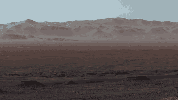 NASA首次公开好奇号在盖尔环形山拍摄的全景照 火星的冬天原来这样子