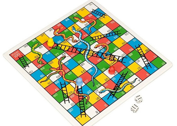 今时今日的蛇梯棋已不见印度教的元素。