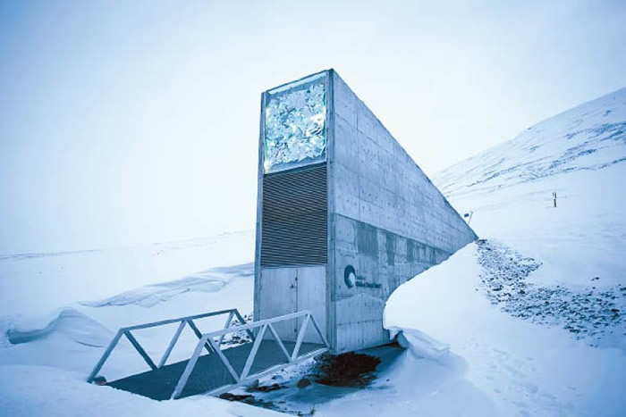 斯瓦尔巴全球种子库位于北极圈内。