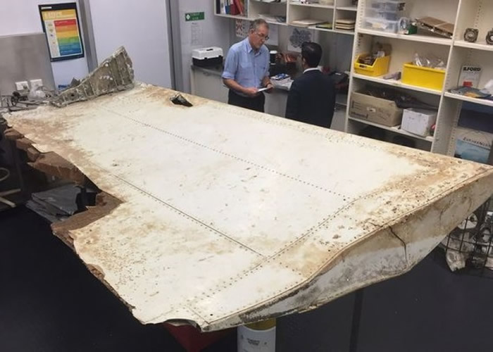 早前有人于坦桑尼亚找到疑似属于MH370的襟翼。