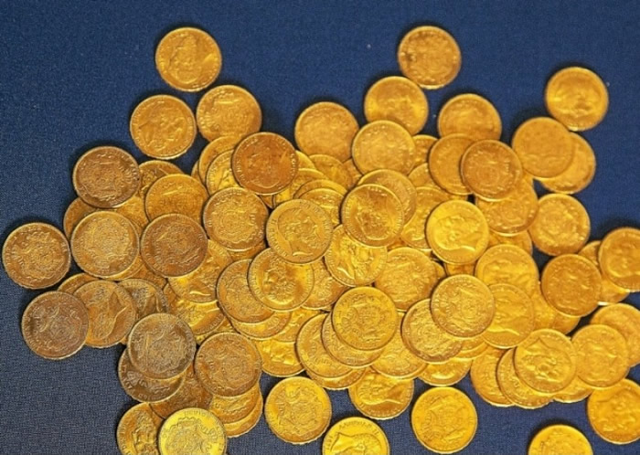 法国房屋内发现600个古董金币 估价逾数十万欧元