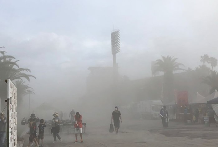 日本九州鹿儿岛市樱岛火山发生大规模喷发 网友:好像世界末日