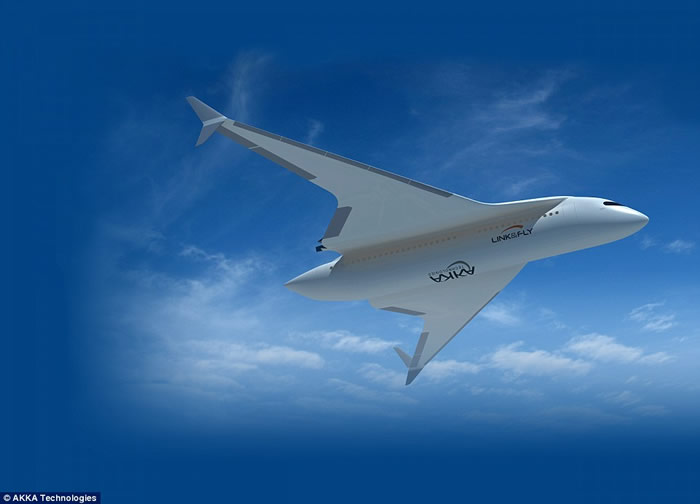 飞机+火车:法国阿卡技术公司公布“Link & Fly”飞行列车设计