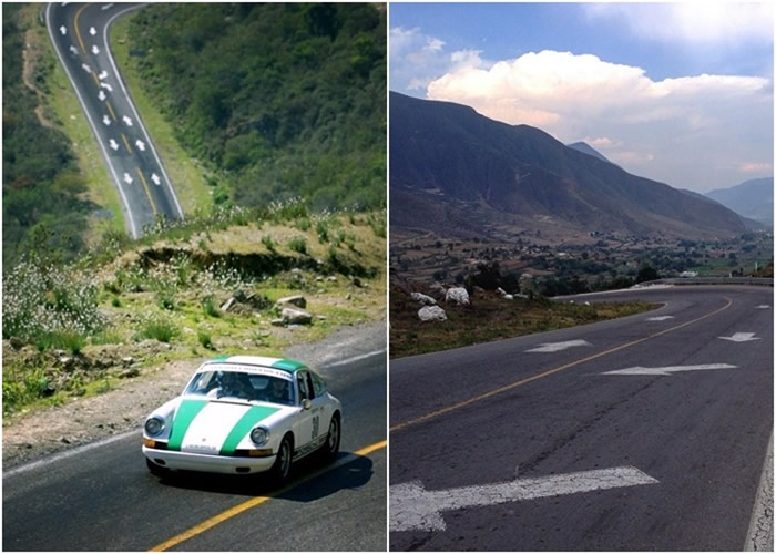 通往阿库特辛戈山峰的公路十分陡峭,急弯连连。