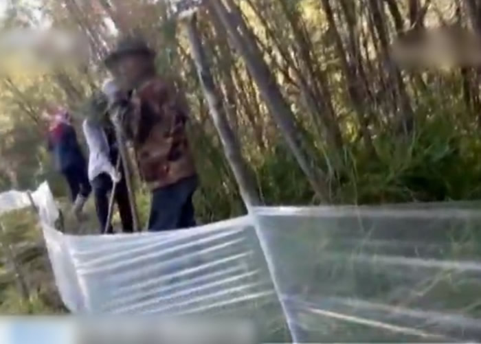 �����˰ѱ�Ĥ���õ�ˮ��©��