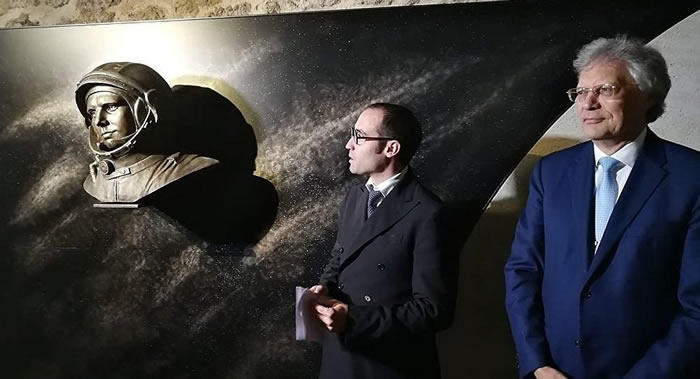 世界第一位宇航员尤里·加加林纪念碑在世界最古老共和国——圣马力诺落成