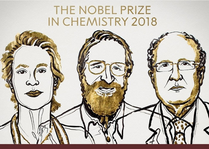 “驾驭进化的能量”研发蛋白质制药 美英三学者获2018年诺贝尔化学奖