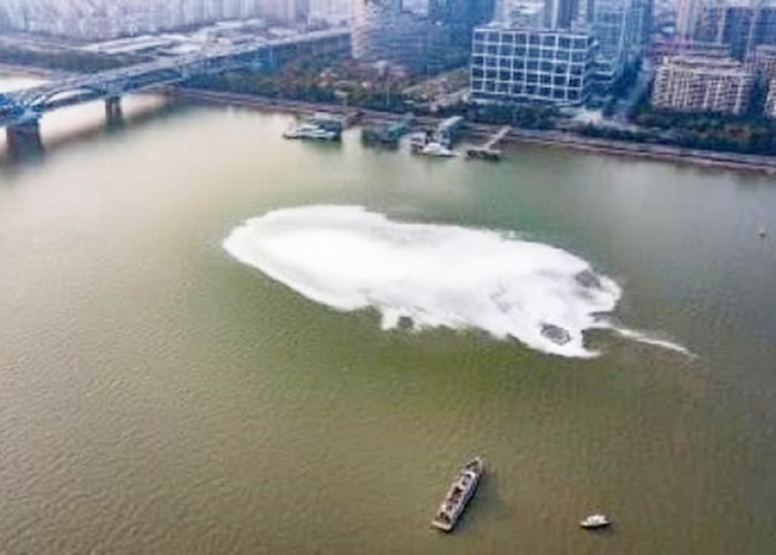 天降异象?浙江杭州钱塘江江面惊现神秘漩涡
