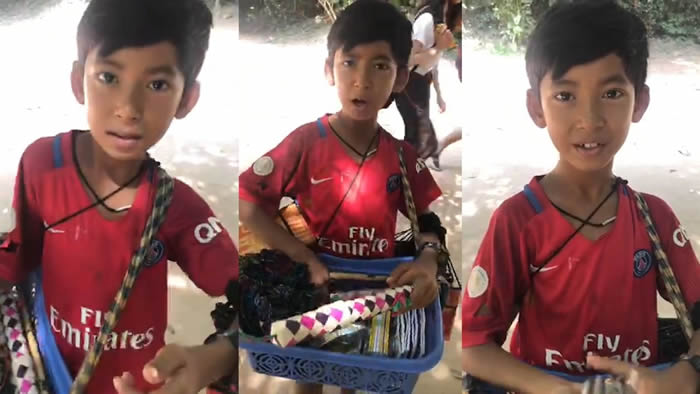柬埔寨小男孩懂9种语言会唱《我们不一样》 因