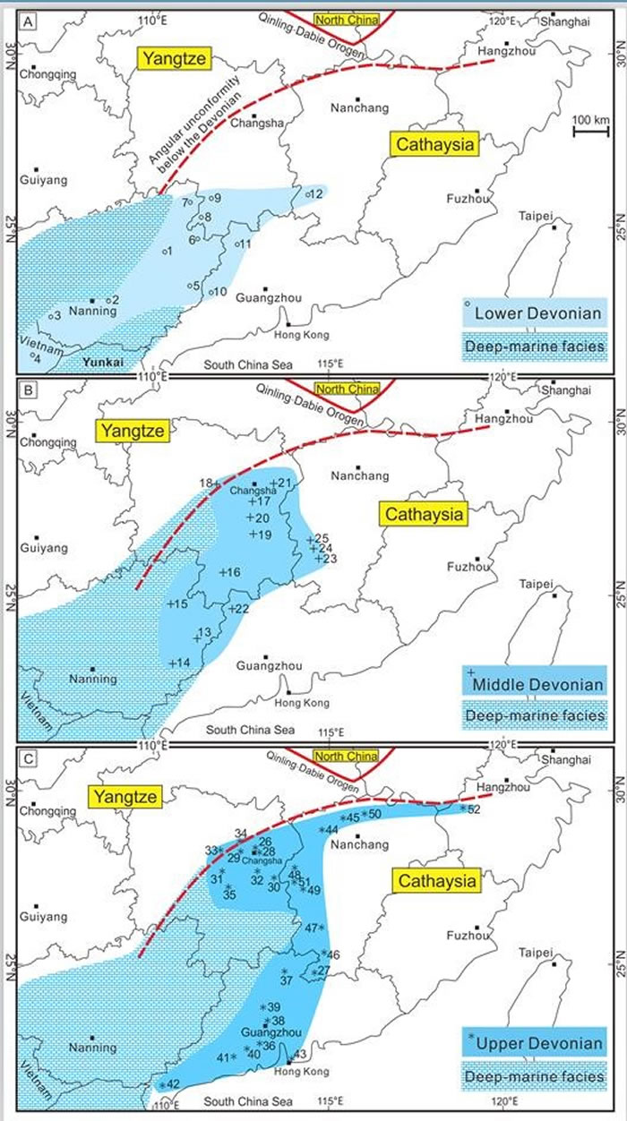 ���ϰ�黪��½��������������A��������������B��������������C����������ˮ�����ֲ�ͼ