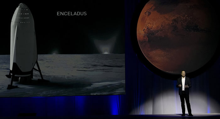 美国太空探索技术公司(SpaceX) CEO埃隆•马斯克称自己有70%的可能前往火星