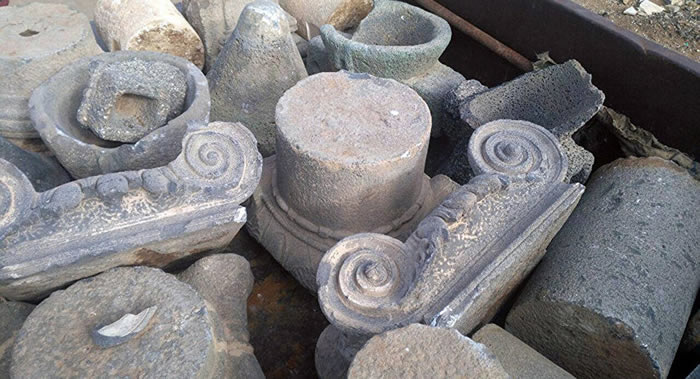 叙利亚西南部发现超过100件被恐怖分子盗窃的文物