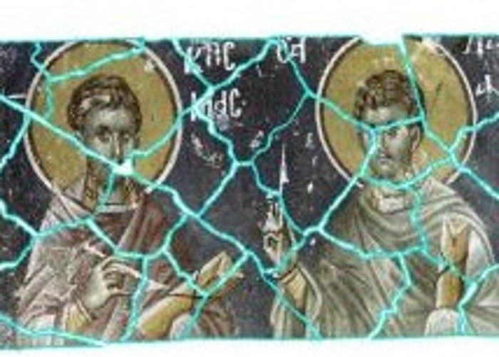 AI计算程式能产生概念图,估计整件艺术品的原貌。