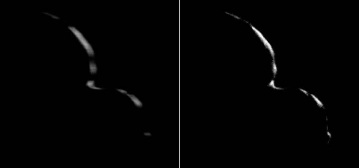 “新视野”号发回小行星486958(Ultima Thule 2014 MU69)新照片:像两张平面饼