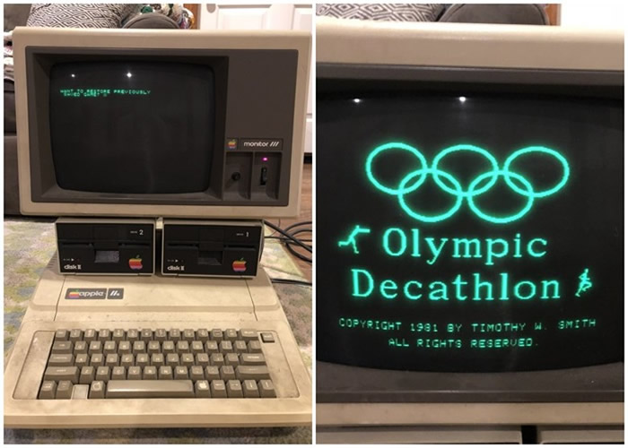 美国纽约教授在阁楼意外发现30年历史的Apple lle电脑 居然仍能使用