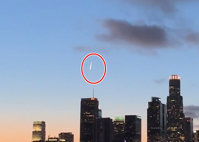 巨大火流星或UFO坠落美国加州洛杉矶市中心？警方回应......