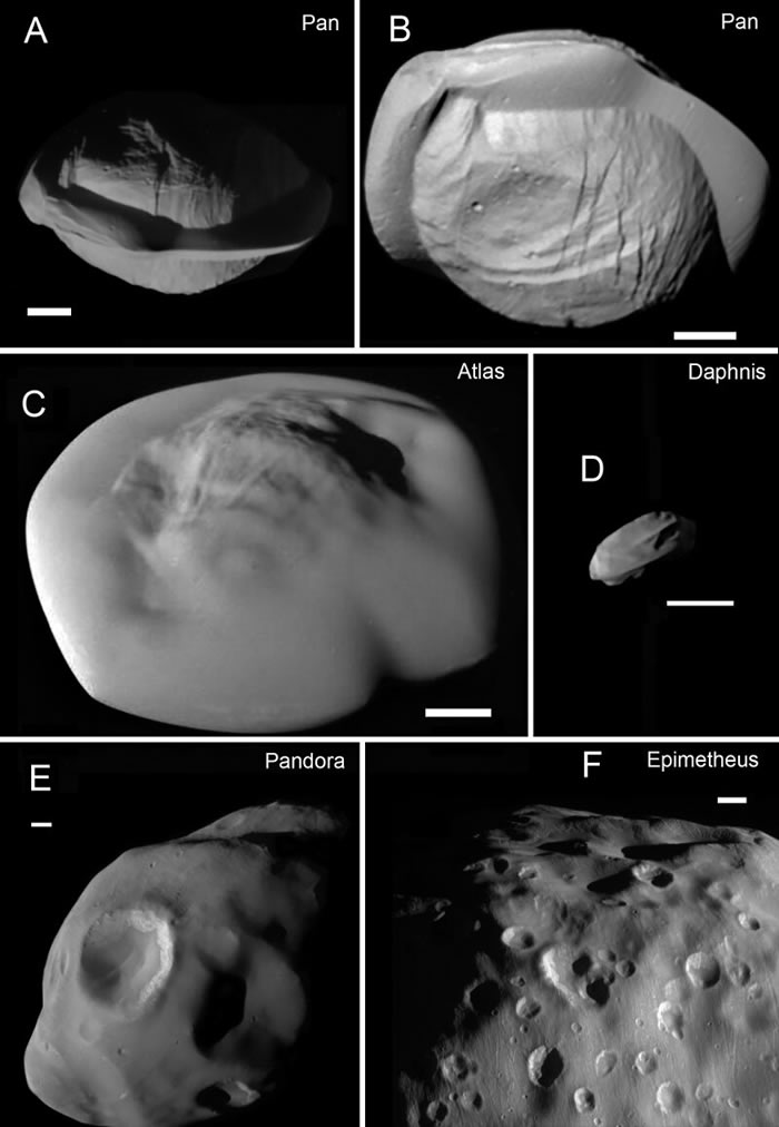 卡西尼飞船贴近土星环卫星的飞越