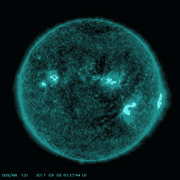 ������������̫������ѧ����̨��2017��9�������㵽������̫�����汬���� PHOTOGRAPH BY NASA, GSFC/ SDO