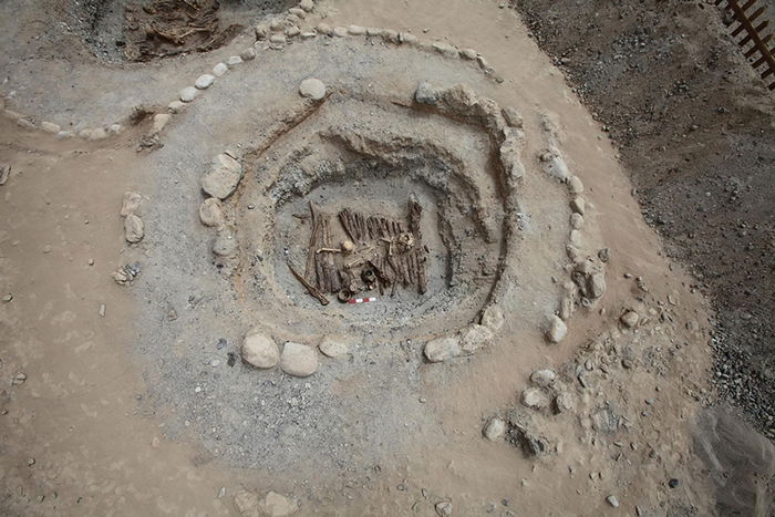 典型的吉尔赞喀勒墓地墓葬俯视图。 摄影：XINHUA WU
