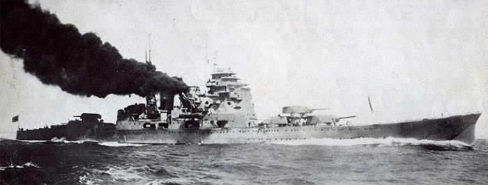 摩耶号当年被美军潜艇鱼雷击沉。