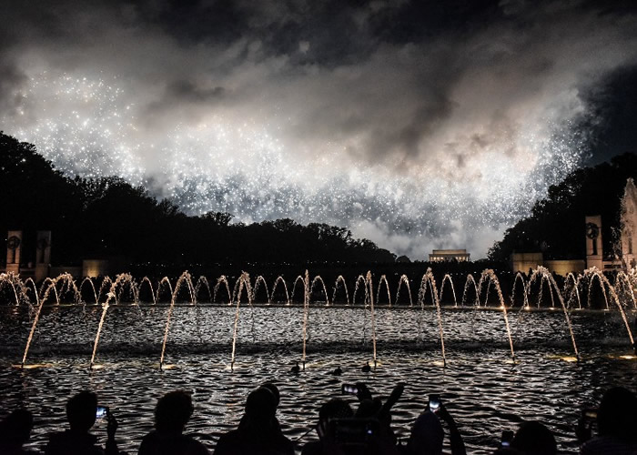 7月4日美国独立日阅兵 特朗普颂扬美利坚无所不能