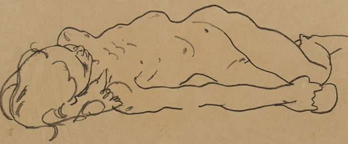 美国纽约男子在旧货店淘宝购入裸女图 竟是奥地利名画家席勒百年前作品