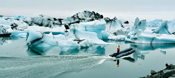 冰岛的Jökulsárlón冰河湖。 联合国新闻照片，Laura Quinones摄。